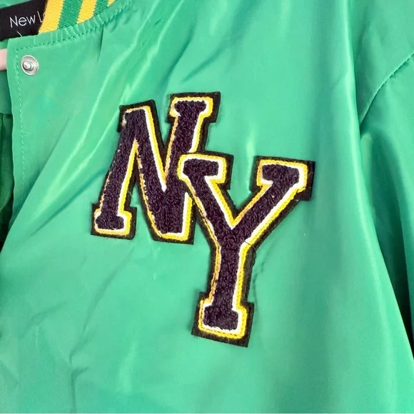 Green & yellow NY Varsity Jacket - Picture 6 of 8